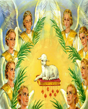 The Lamb of God throne N- CATHOLIC PRINTS PICTURES