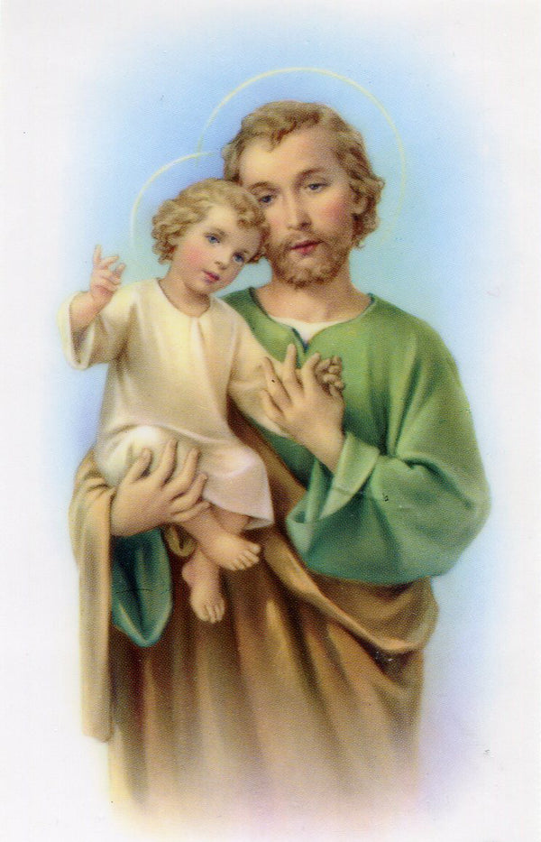 The St. Joseph Rosary N - LAMINATED HOLY CARDS- QUANTITY 25 PRAYER CARDS