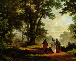 THE ROAD TO EMMAUS- CATHOLIC PRINTS PICTURES