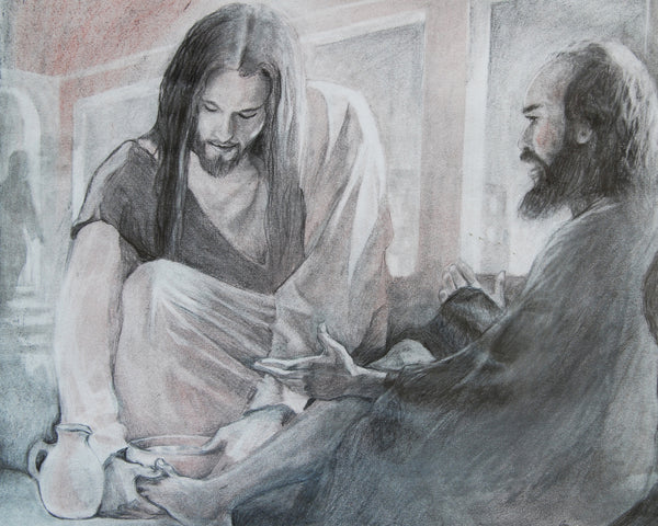 WASHING OF FEET SH1 - CATHOLIC PRINTS PICTURES