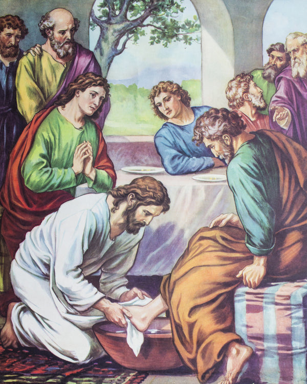 WASHING OF FEET SH - CATHOLIC PRINTS PICTURES