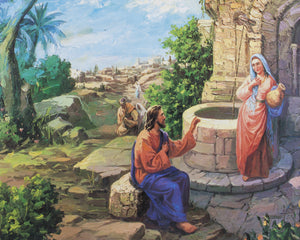 WOMAN AT THE WELL SH - CATHOLIC PRINTS PICTURES
