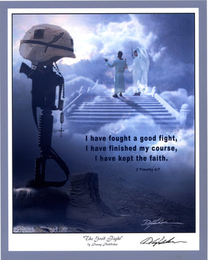 WELCOME HOME SOLDIER- CATHOLIC PRINTS PICTURES
