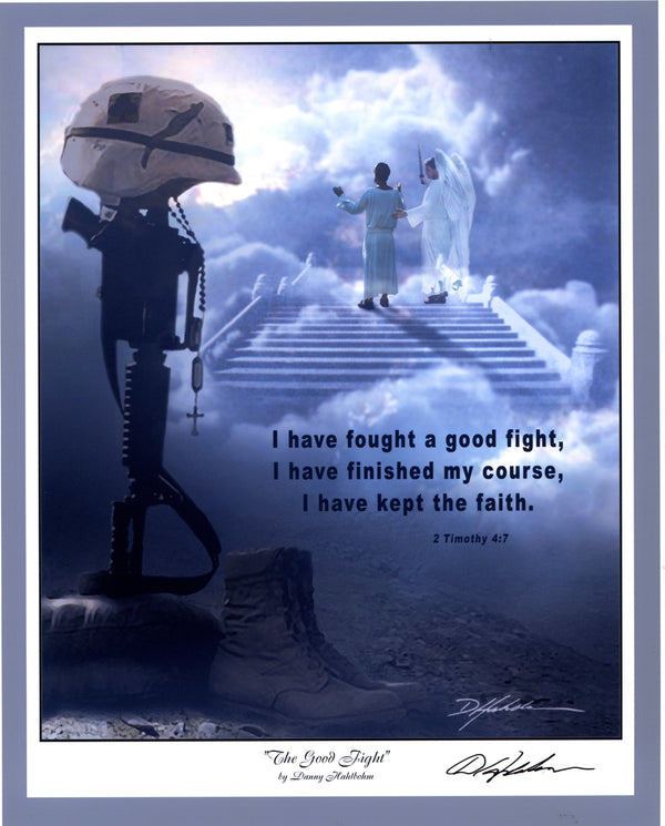 WELCOME HOME SOLDIER- CATHOLIC PRINTS PICTURES