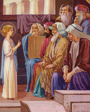 YOUNG JESUS TEACHING P - CATHOLIC PRINTS PICTURES