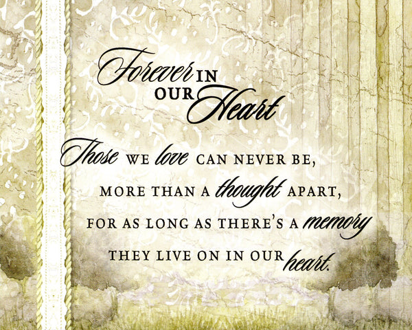 FOREVER IN OUR HEARTS - CATHOLIC PRINTS PICTURES