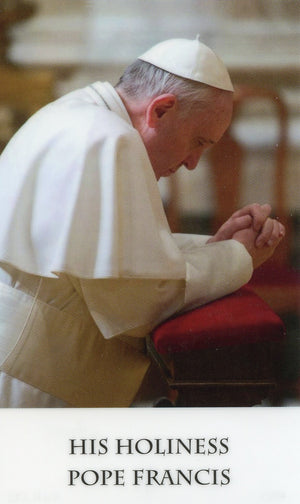 POPE FRANCIS- LAMINATED HOLY CARDS- QUANTITY 25 CARDS