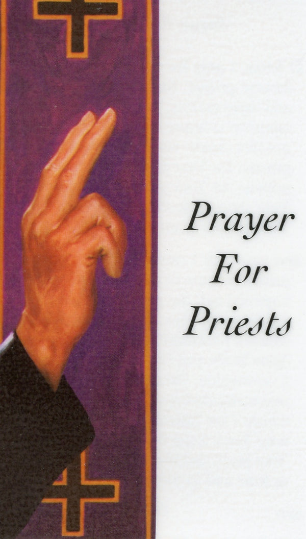 PRAYER FOR PRIESTS - LAMINATED HOLY CARDS- QUANTITY 25 CARDS