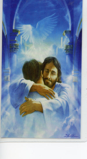 YOUNG PERSON DIES PRAYER- LAMINATED HOLY CARDS- QUANTITY 25 PRAYER CARDS