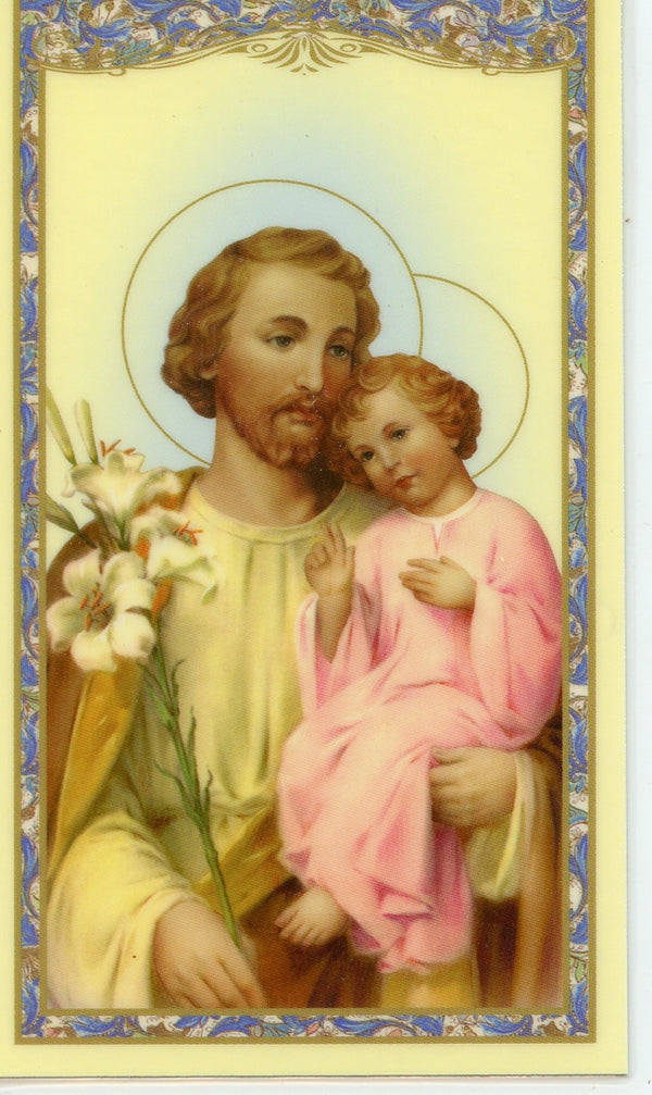 PRAYER FOR FATHERS- LAMINATED HOLY CARDS- QUANTITY 25 PRAYER CARDS