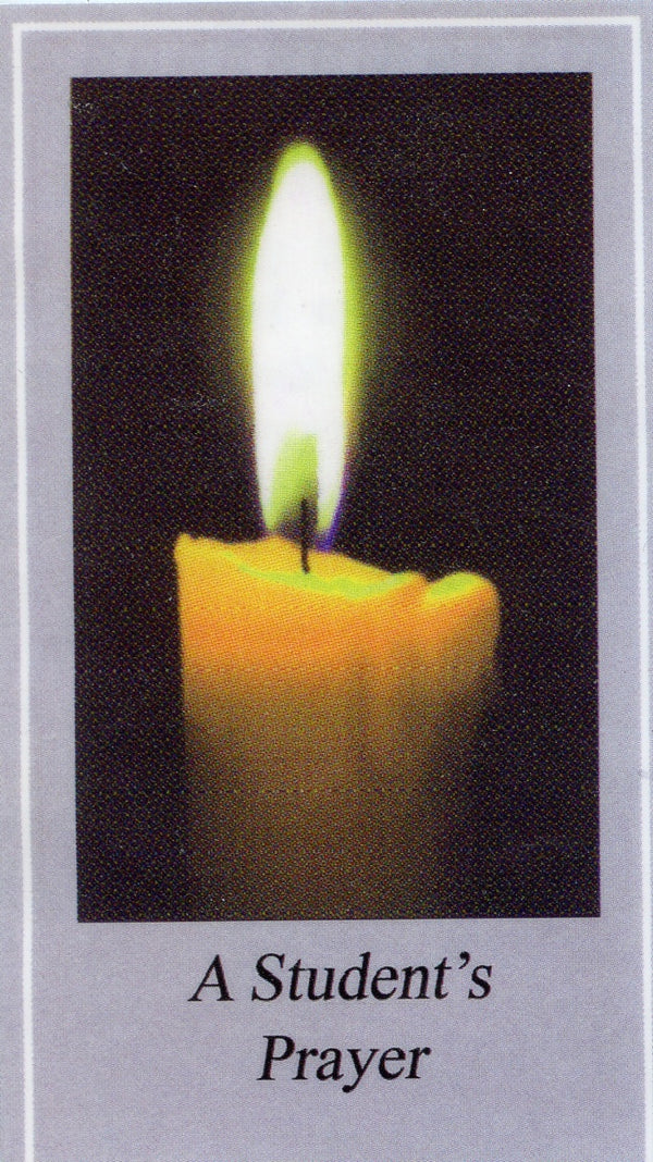 STUDENTS PRAYER- LAMINATED HOLY CARDS- QUANTITY 25 PRAYER CARDS