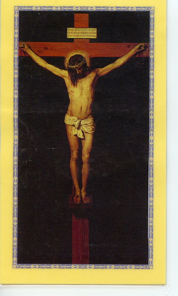 STATIONS OF THE CROSS - LAMINATED HOLY CARDS- QUANTITY 25 PRAYER CARDS