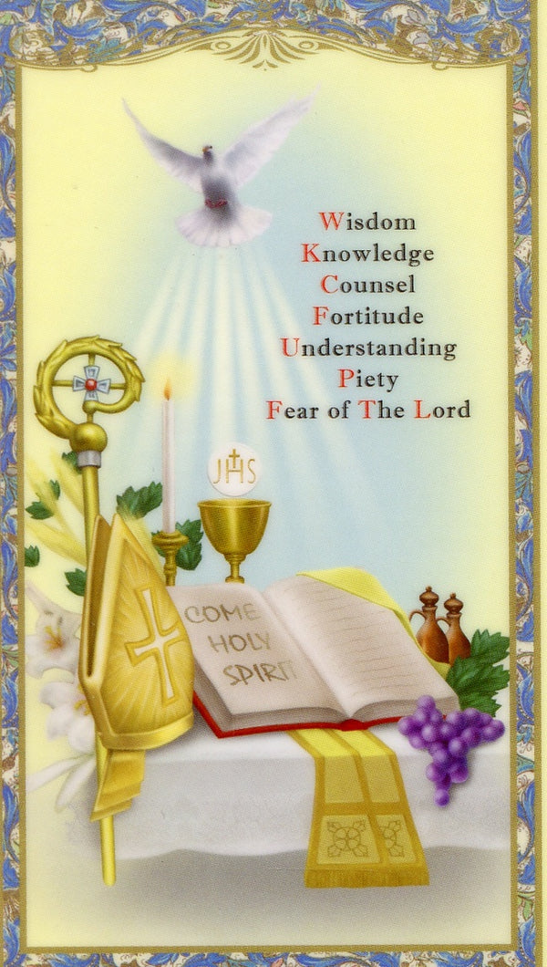 RCIA PRAYER - LAMINATED HOLY CARDS- QUANTITY 25 CARDS