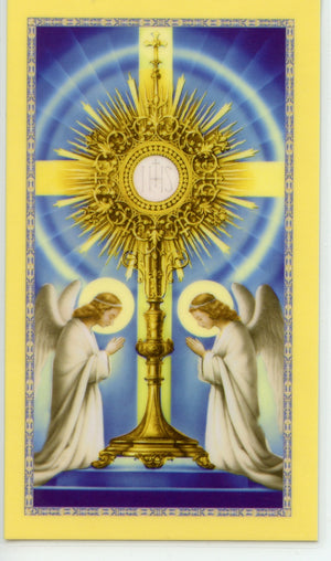 COMMUNION PRAYER- LAMINATED HOLY CARDS- QUANTITY 25 PRAYER CARDS