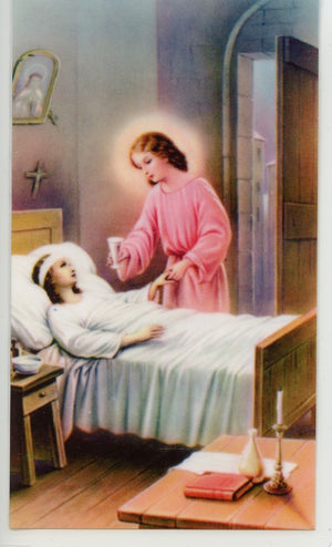 NURSES PRAYER- LAMINATED HOLY CARDS- QUANTITY 25 PRAYER CARDS