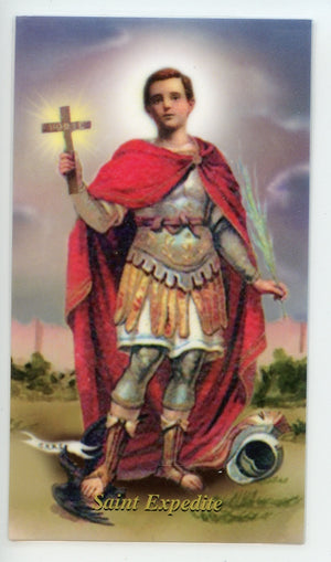 ST. EXPEDITE- LAMINATED HOLY CARDS- QUANTITY 25 CARDS