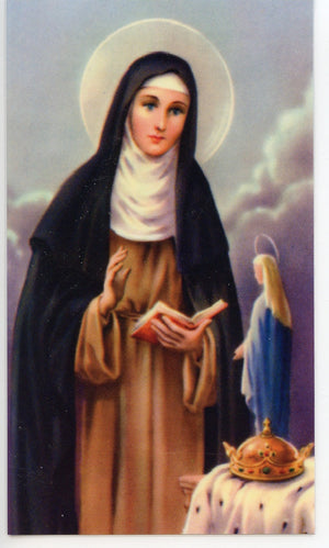 ST. HEDWIG - LAMINATED HOLY CARDS- QUANTITY 25 CARDS