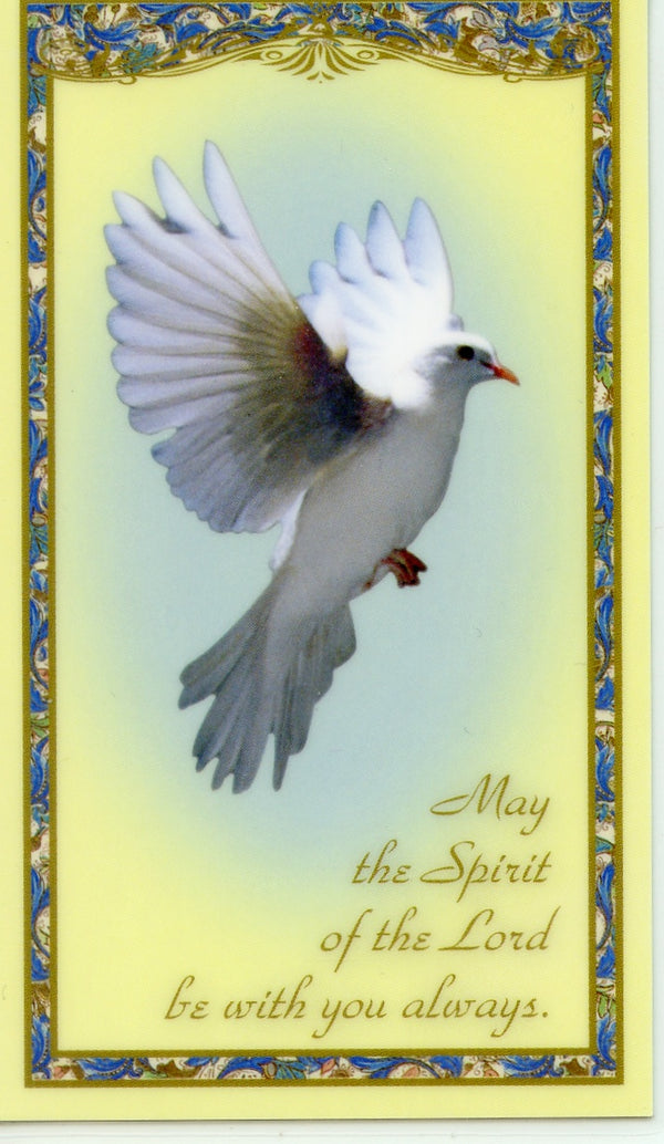 CONFIRMATION- LAMINATED HOLY CARDS- QUANTITY 25 PRAYER CARDS