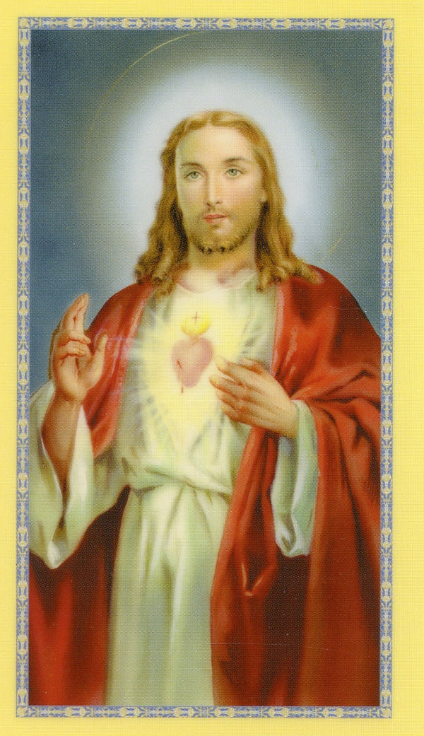 MORNING OFFERING- LAMINATED HOLY CARDS- QUANTITY 25 PRAYER CARDS