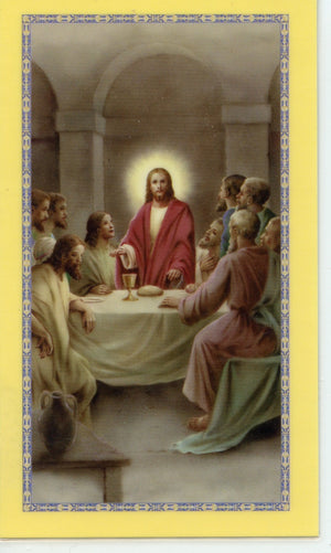 GRACE BEFORE MEALS- LAMINATED HOLY CARDS- QUANTITY 25 PRAYER CARDS