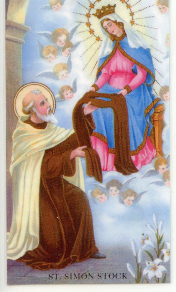 ST. SIMON  - LAMINATED HOLY CARDS- QUANTITY 25 CARDS