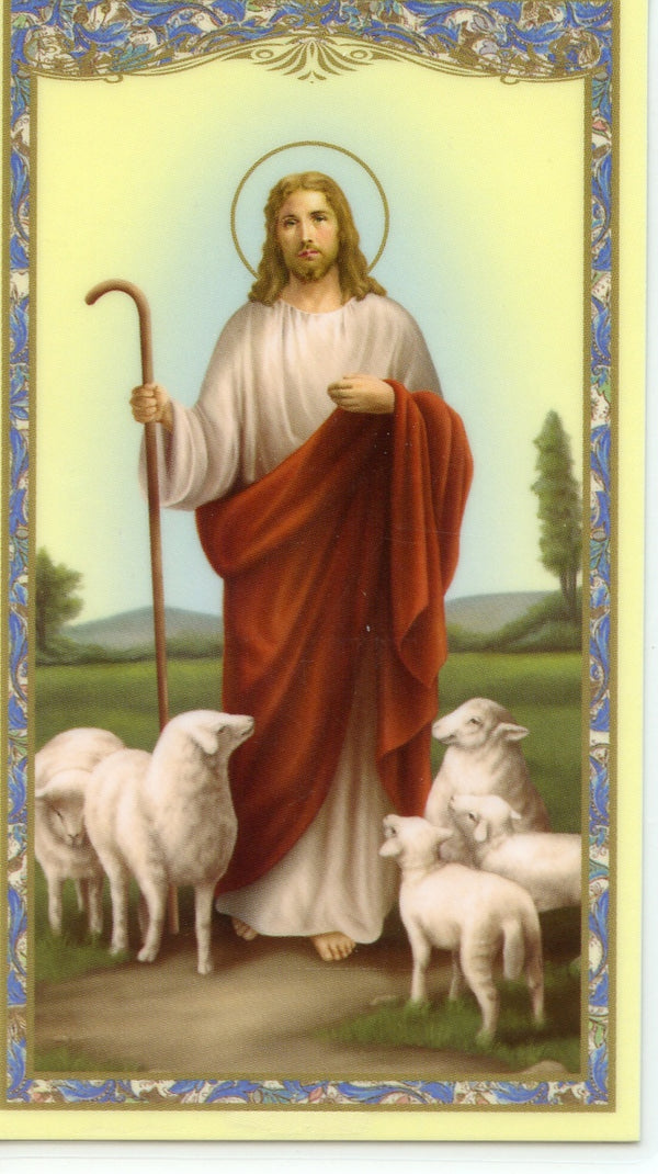 PSALM 23- LAMINATED HOLY CARDS- QUANTITY 25 PRAYER CARDS