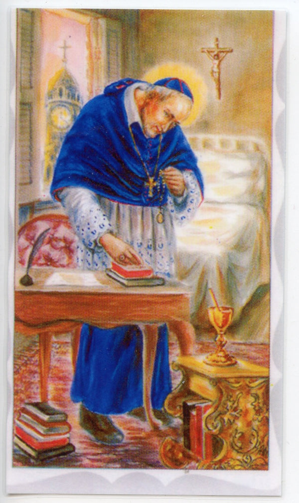 ST. ALPHONSUS - LAMINATED HOLY CARDS- QUANTITY 25 CARDS