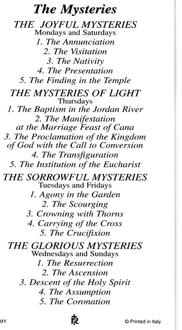 the five mysteries