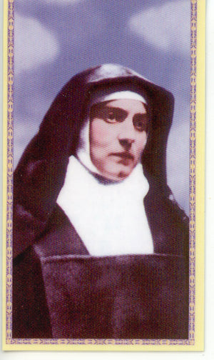 ST. EDITH - LAMINATED HOLY CARDS- QUANTITY 25 CARDS