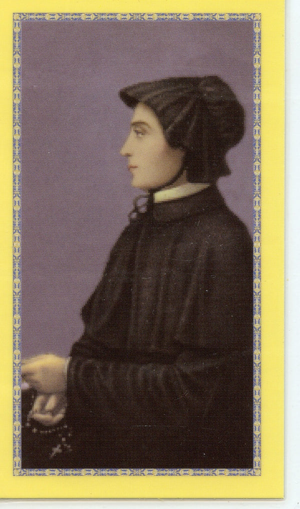 ST. ELIZABETH ANN SETON - LAMINATED HOLY CARDS- QUANTITY 25 CARDS