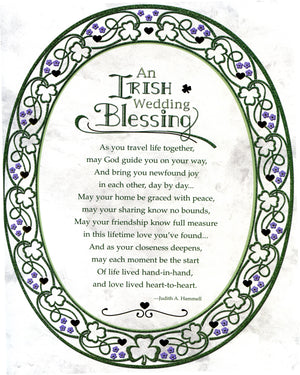 IRISH WEDDING BLESSING - CATHOLIC PRINTS PICTURES
